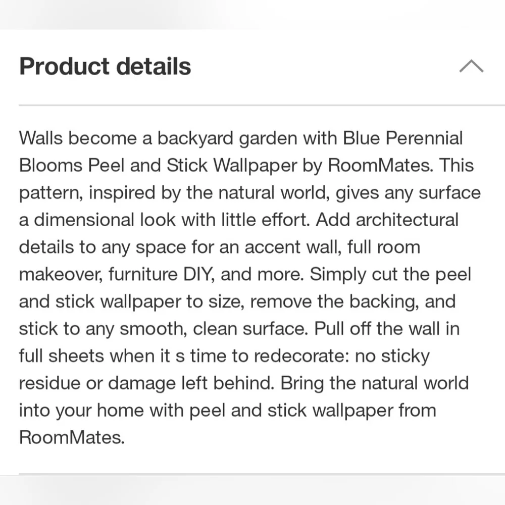 Roommates Perennial Blooms Peel And Stick Wallpaper